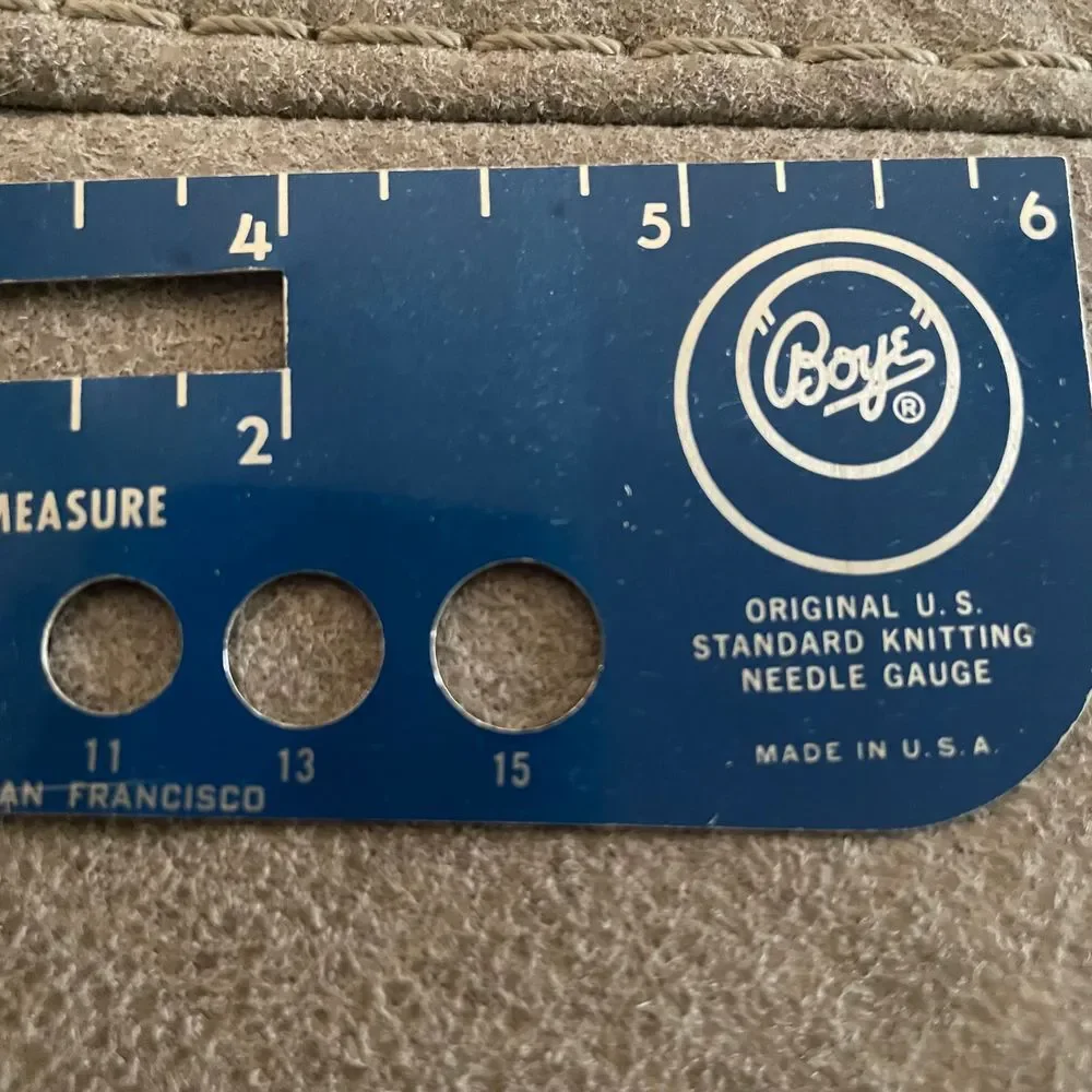 Vintage Measuring tools Needle gauge Boye‎ Needle Co Dean Scovill Dritz England